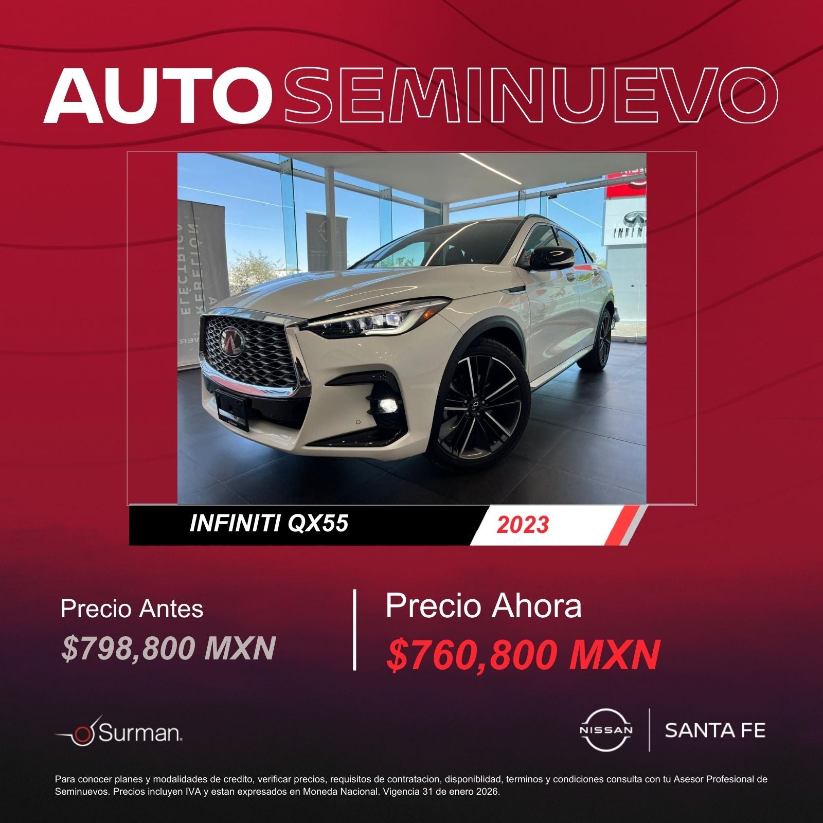 EL MOMENTO PERFECTO PARA ESTRENAR UN INFINITI QX55 HA LLEGADO