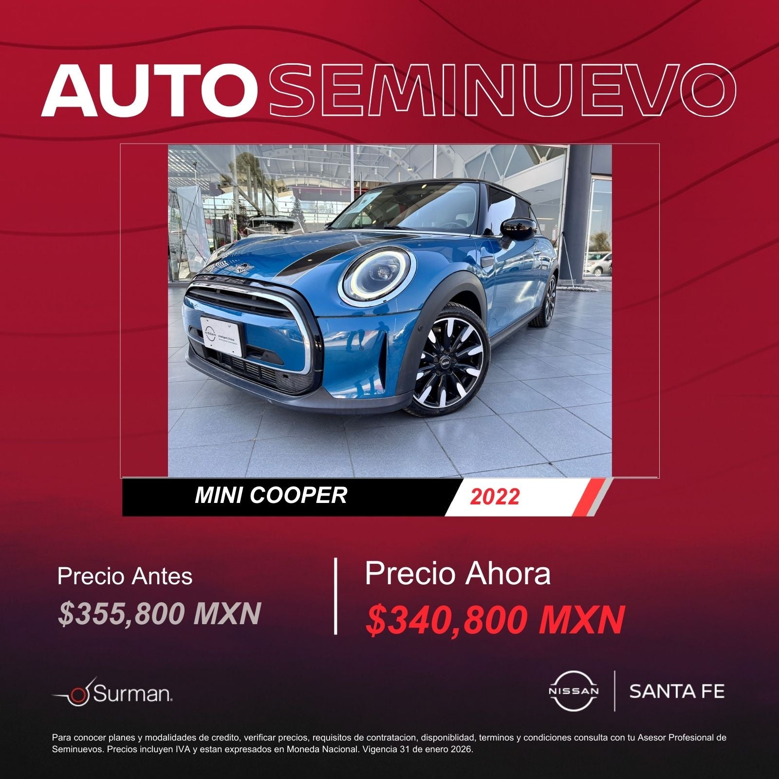 EL MOMENTO PERFECTO PARA ESTRENAR UN MINI COOPER HA LLEGADO